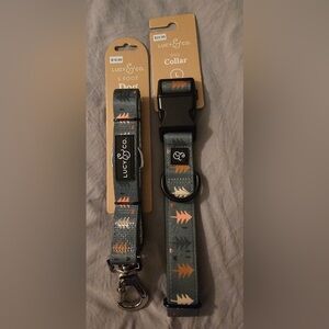 Lucy & Co. Take A Hike Dog Collar (L) and Matching Leash